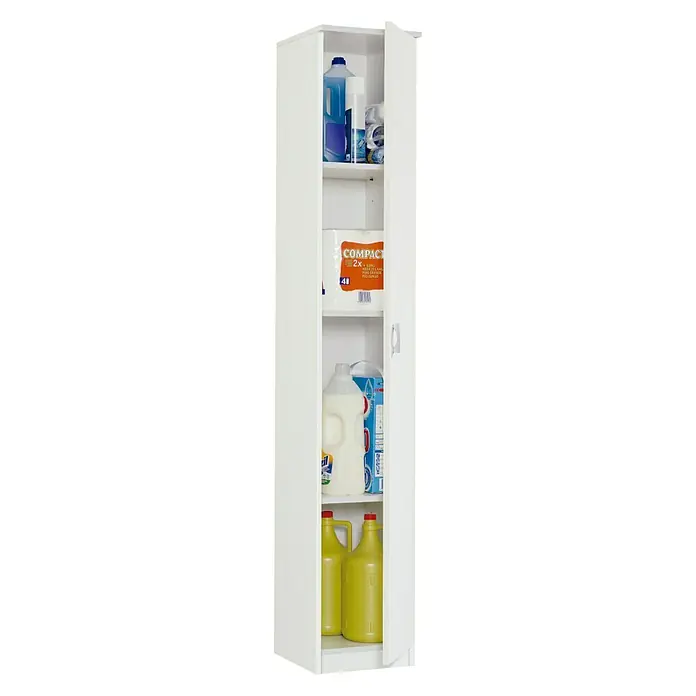 Muebles Pitarch Armario multiuso 102 - L x An x Al: 35 x 40 x 180 cm, Blanco - Producto en uso