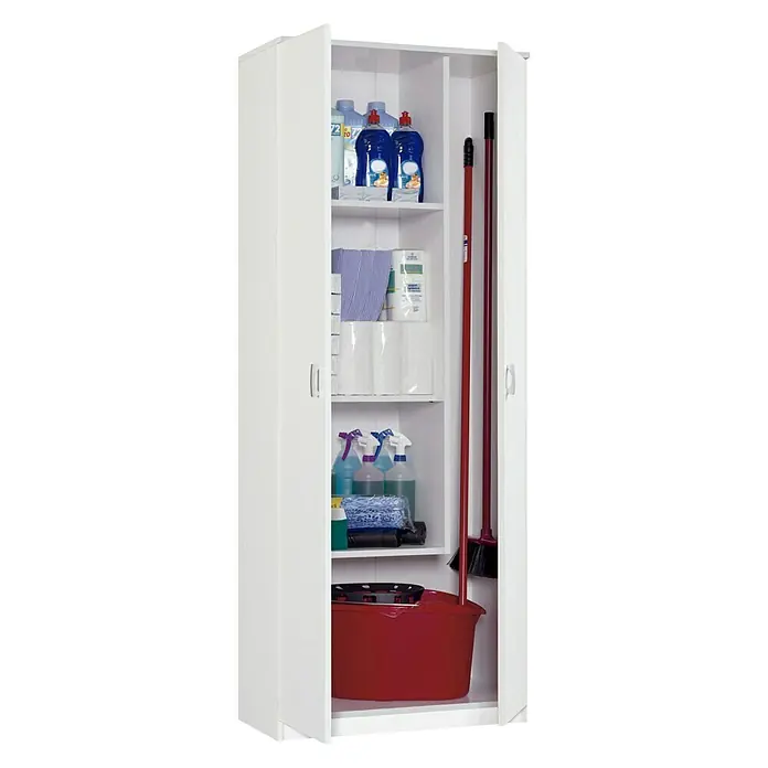 Muebles Pitarch Armario multiuso 102 - L x An x Al: 35 x 80 x 180 cm, Blanco - Producto en uso