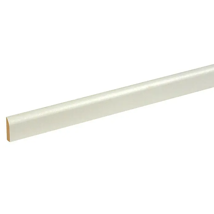 Plint IVORY met plakstrip - 2.400 cm x 2,4 cm x 0,5 mm, Zijdegrijs - Close-up