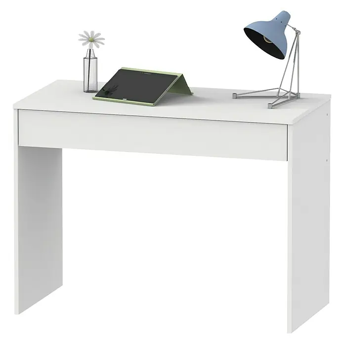 Muebles Pitarch Mesa de escritorio Turín - L x An x Al: 50 x 100 x 75 cm, Blanco - Producto en uso