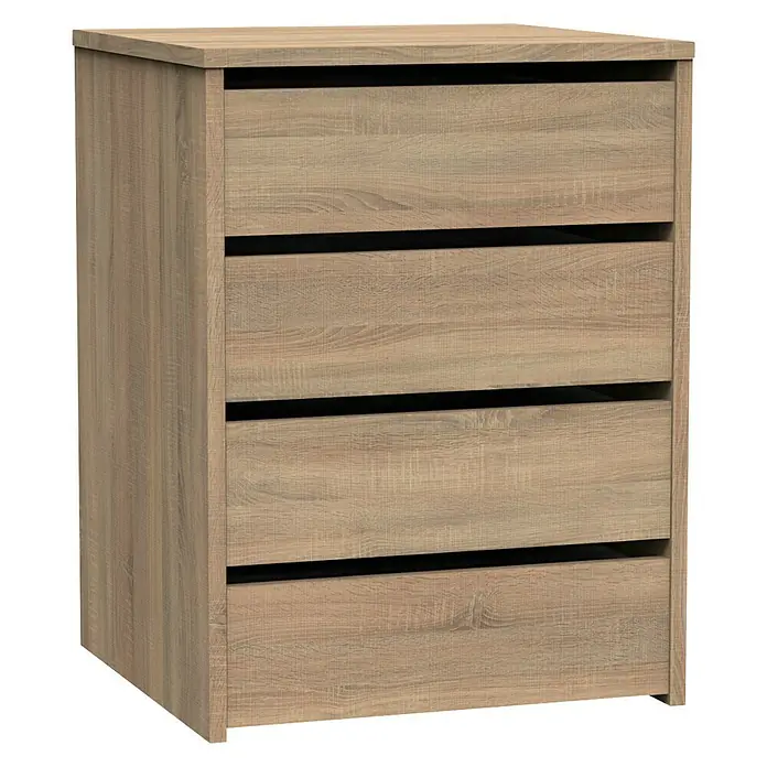 Muebles Pitarch Cajonera Tibet - L x An x Al: 45 x 46 x 61 cm, Número de cajones: 4 ud., Roble - Vista frontal