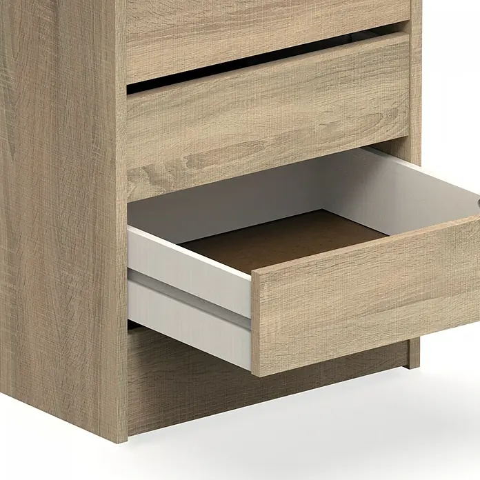 Muebles Pitarch Cajonera Tibet - L x An x Al: 45 x 46 x 61 cm, Número de cajones: 4 ud., Roble - Primer plano