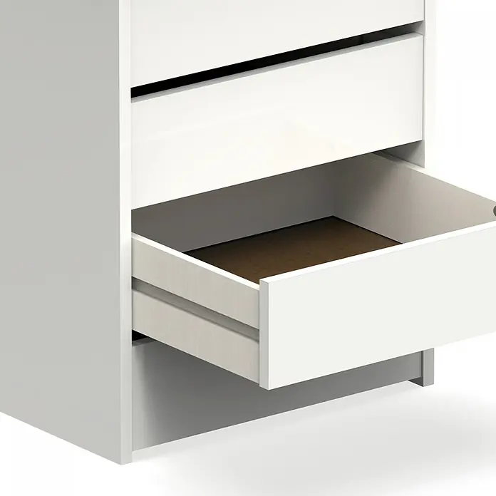 Muebles Pitarch Cajonera Turín - L x An x Al: 45 x 46 x 61 cm, Blanco, Número de cajones: 4 ud. - Primer plano