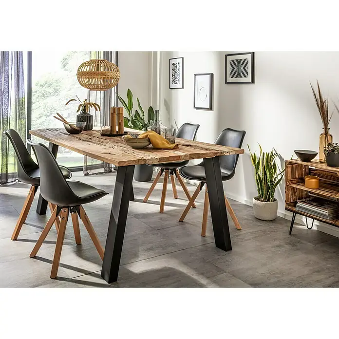 Pur Iternal Black Edition Tischbein Strong - 900 x 150 x 712 mm, Schwarz, U-Form, Passend für: Tischplatten Breite ≥ 100 cm, 2 Stk. - Stimmungsaufnahme