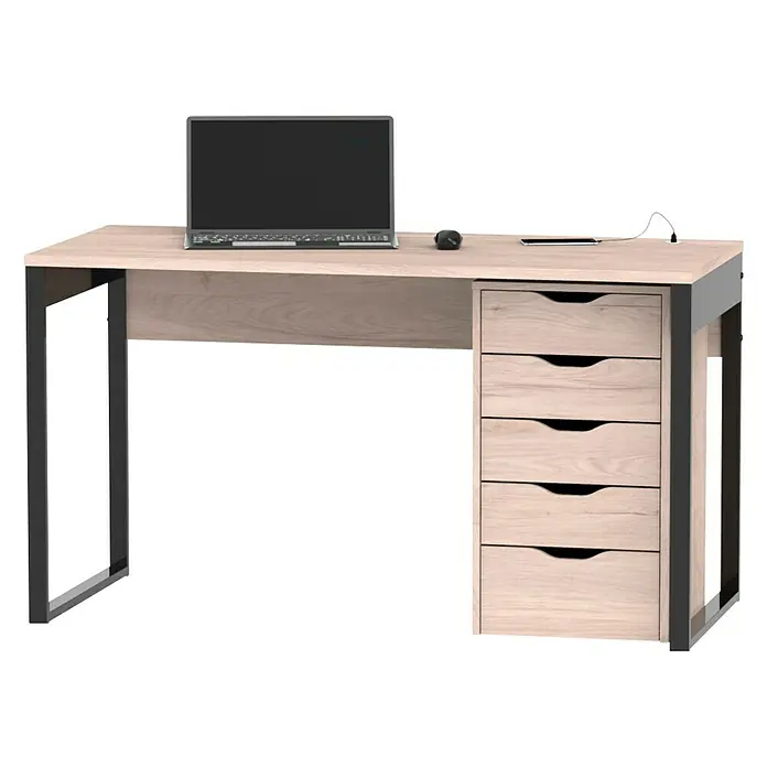 Muebles Pitarch Cajonera Eko - L x An x Al: 43 x 40 x 71 cm, Número de cajones: 5 ud., Roble aurora - Producto en uso