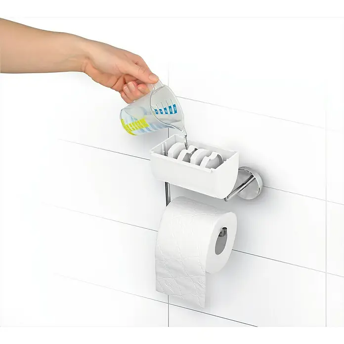 Toilettenpapierbefeuchter bideo - Weiß/Chrom, Glänzend - Anwendungsbeispiel