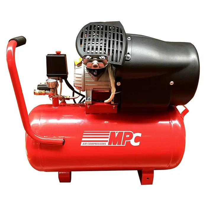 MPC Compresor - 8 bar, 2,2 kW, Capacidad de la caldera: 50 l - Vista de perfil izquierdo