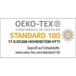 Oeko-Tex® Standard 100 17.0.05268 Hohenstein HTTI www.oeko-tex.com/standard100