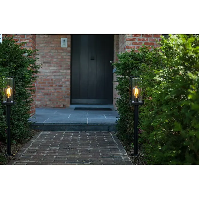 Lutec Baliza exterior Flair - 40 W, Negro, Altura: 750 mm, Negro - Foto ambiente