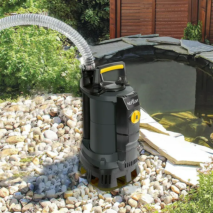 Neptun Schmutzwasserpumpe NSP-E 70 SENSOR - 690 W, Max. Fördermenge: 17.500 l/h - Anwendungsbeispiel