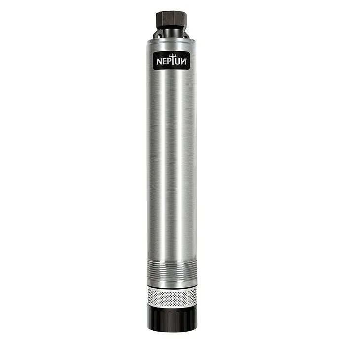 Neptun Tiefbrunnenpumpe NTP-E 100 - 1.000 W, Max. Fördermenge: 6.500 l/h - Vorderansicht