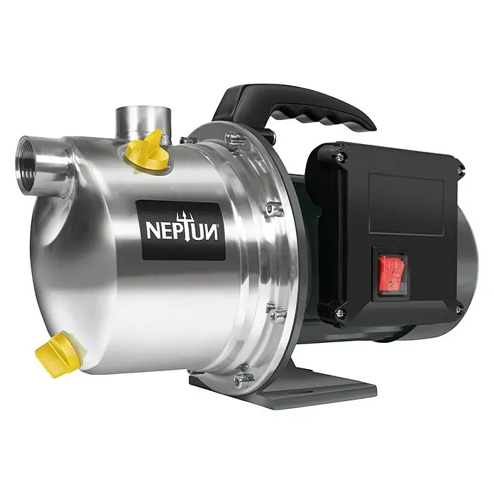 Neptun Gartenpumpe NGP-E 100 SET - 1.000 W, Max. Fördermenge: 4.600 l/h - Linke Seitenansicht