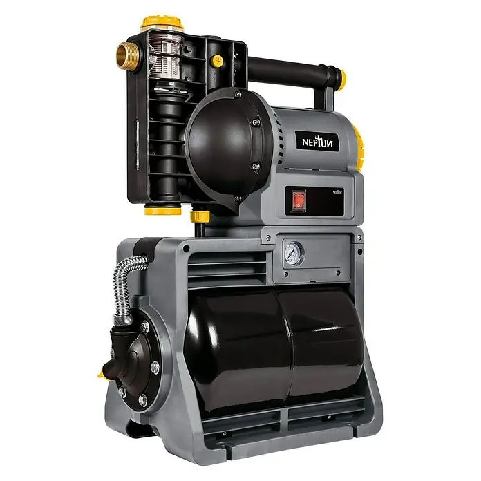 Neptun Kućni automat za vodu NHW-E 120 - 1.100 W, Maksimalni protok: 4.500 l/h, Maksimalni tlak: 4,8 bar - Dijagonalni pogled