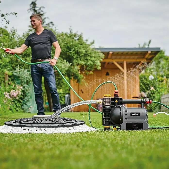 Neptun Kućna pumpa za vodu NHA-E 120 - 1.200 W, Maksimalni protok: 4.600 l/h, Maksimalni tlak: 5 bar - Proizvod u upotrebi