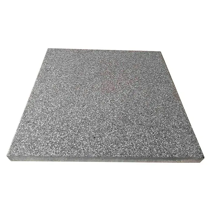 Terrassenplatte Granito - L x B x S: 40 x 40 x 3,8 cm, Basalt, Beton - Diagonale Ansicht