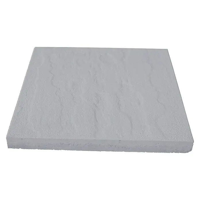 Terrassenplatte Torino - L x B x S: 40 x 40 x 3,8 cm, Crema, Beton - Diagonale Ansicht