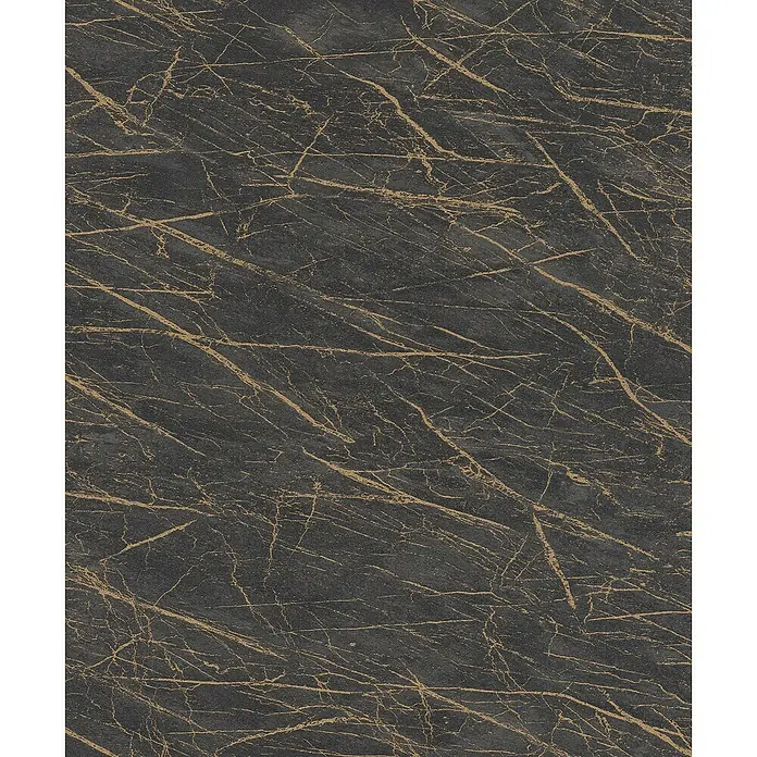 Rasch Factory 4 Vliestapete Marmor - Schwarz, Steinoptik, 10,05 x 0,53 m - Detailaufnahme