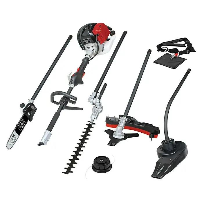 Scheppach Multigartengerät MTC42-5P 5in1 - 1,1 kW, 42,7 cm³ - Diagonale Ansicht