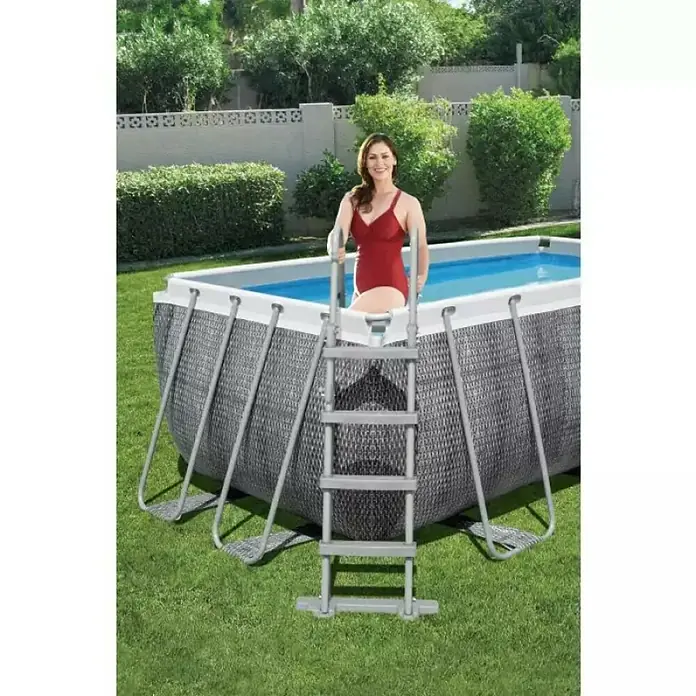 Bazen sa priborom Power Steel - D x Š x V: 412 x 201 x 122 cm, 8.124 l - Proizvod u upotrebi
