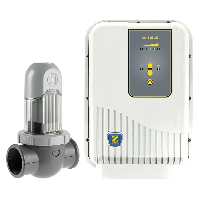 Zodiac Clorador salino Gensalt OE17 - Potencia de filtración: 18 m³/h - Vista frontal