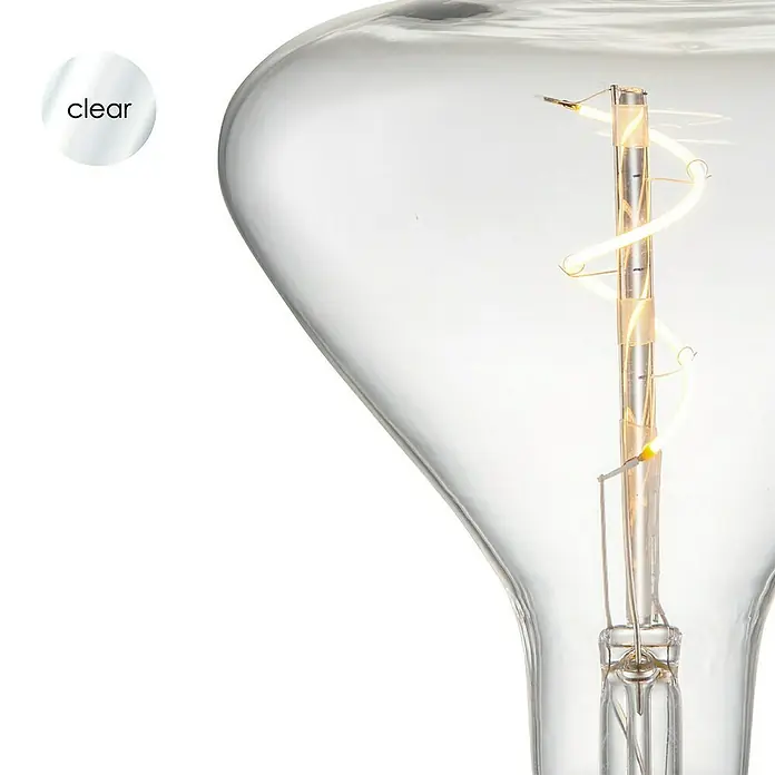 Home Sweet Home LED-Leuchtmittel - E27, 3 W, R140, 160 lm, Transparent - Detailaufnahme