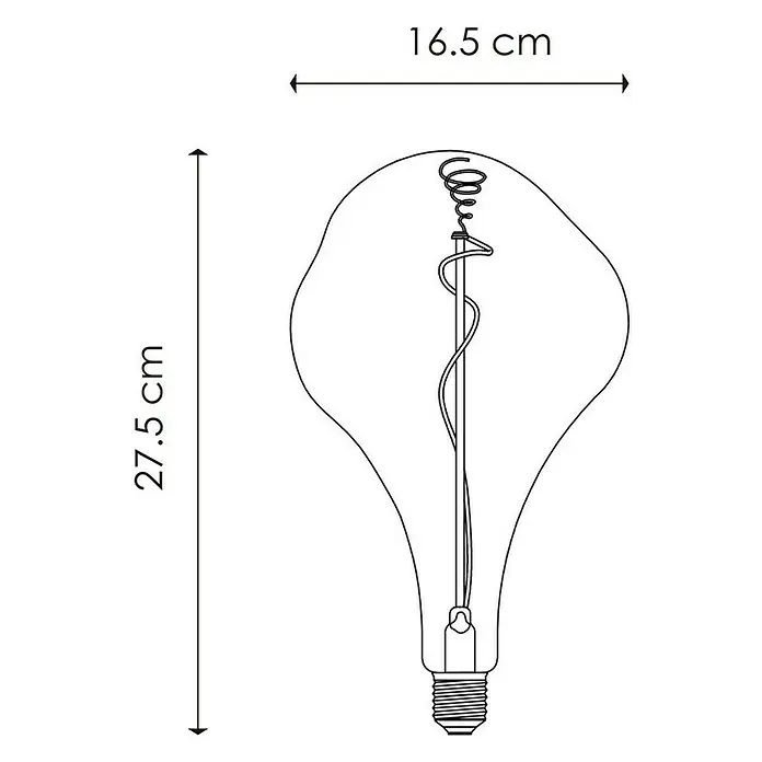 Home Sweet Home Ledlamp Rook - E27, 4 W, 20 lm, Rook - Blauwdruk