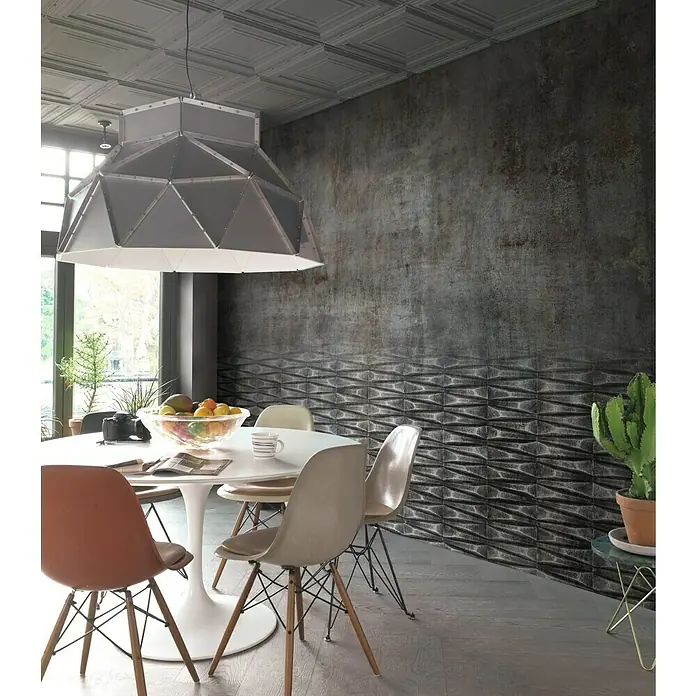 Rasch Factory 4 Fototapete Digitaldruck I - 300 x 400 cm, Betonschwarz - Stimmungsaufnahme