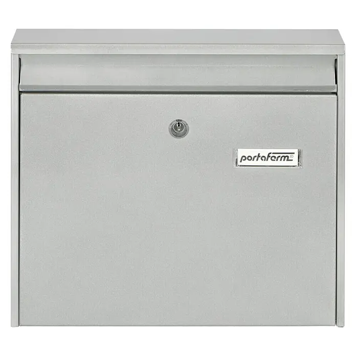 Portaferm Briefkasten PF 44 - 100 x 362 x 322 mm, Silber - Anwendungsbeispiel