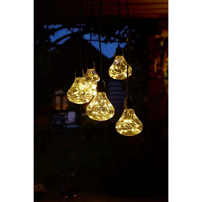 Luxform Hanglamp Bubbles Batterij - Zwart - Sfeeropname
