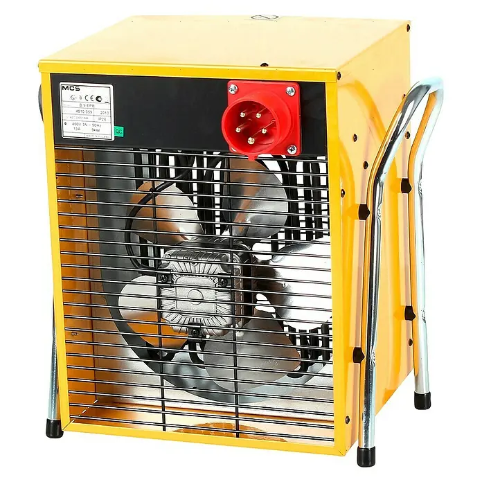 Calefactor industrial Master B9EPB - 4,5 kW - 9 kW, Potencia de aire máx.: 800 m³/h, Termostato - Vista angular