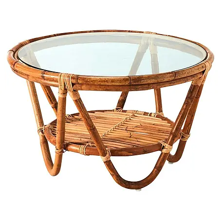Mesa auxiliar redonda de jardín Sulawesi