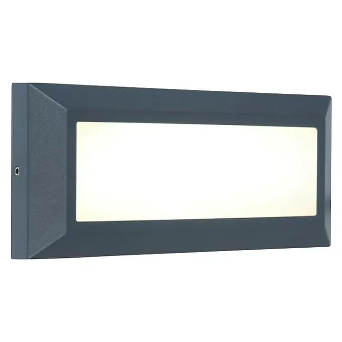 Lutec Vanjska zidna LED svjetiljka Helena - 10 W, 230 x 32 x 101 mm, Antracit, IP54 - Dijagonalni pogled
