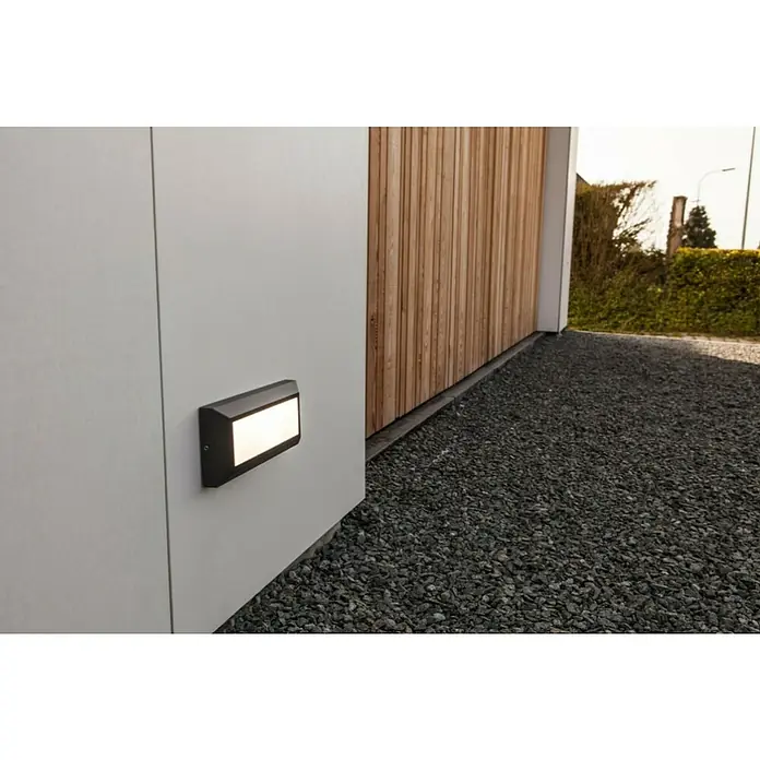 Lutec Vanjska zidna LED svjetiljka Helena - 10 W, 230 x 32 x 101 mm, Antracit, IP54 - Živopisni prikaz