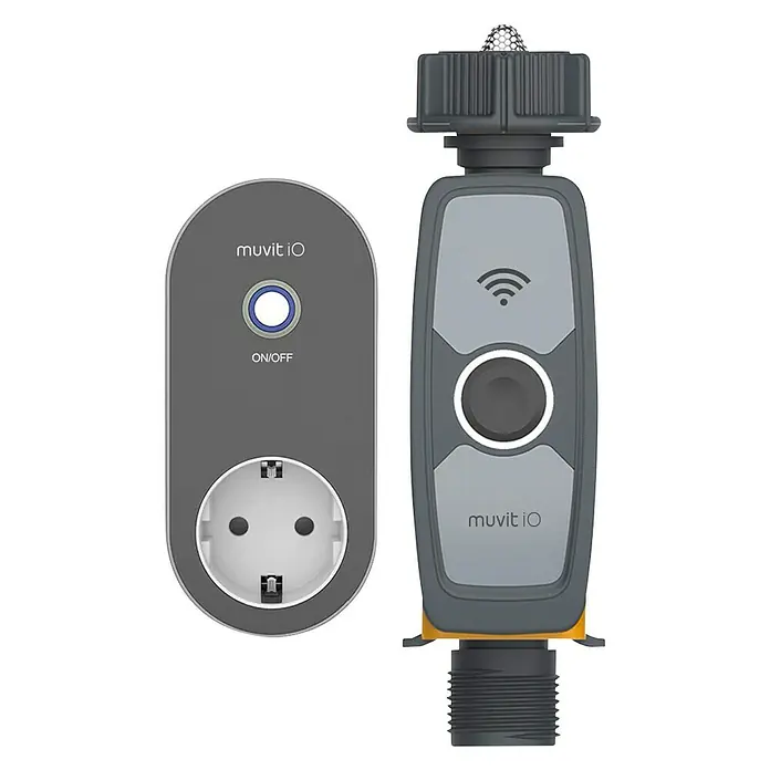 Muvit iO Sistema de irrigación  inteligente WiFi - Plástico, Control a distancia - Vista frontal