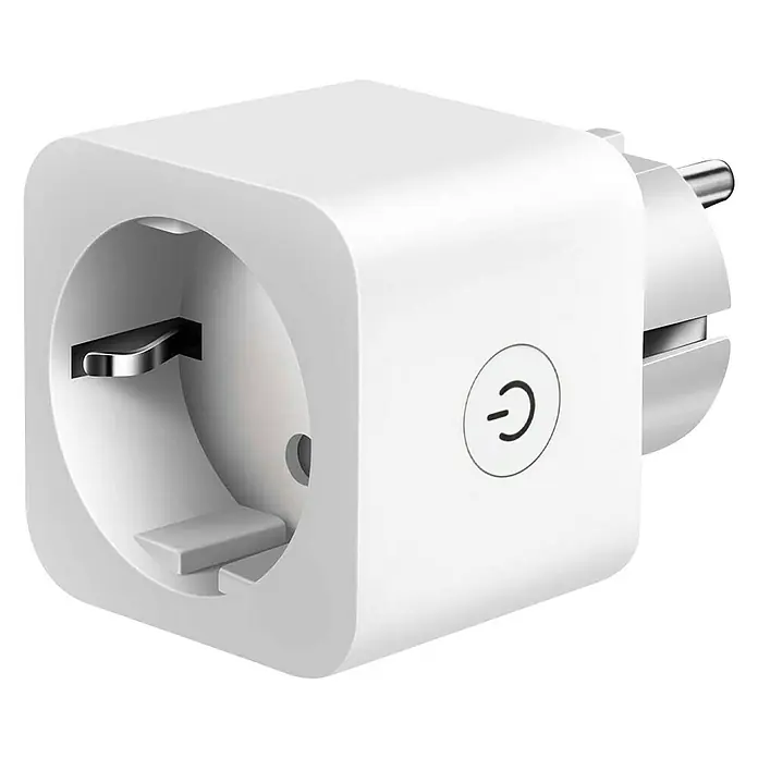 Muvit iO Enchufe inteligente con monitor de energía - Blanco, Plástico, Tipo de montaje: Ubicar - Vista angular