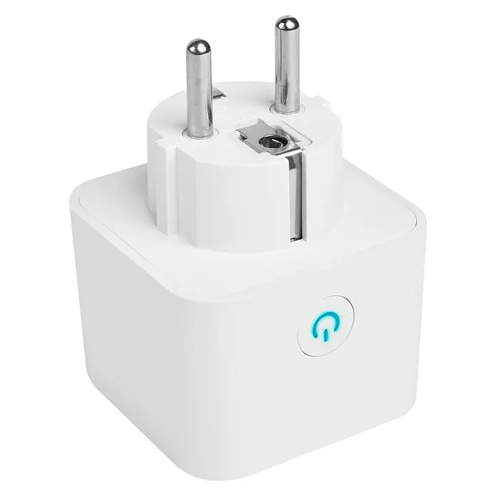Muvit iO Enchufe inteligente con monitor de energía - Blanco, Plástico, Tipo de montaje: Ubicar - Vista angular