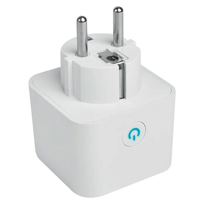 Bombilla LED inteligente pack + enchufe - E27, Color de luz: Blanco frío, Redonda - Vista angular