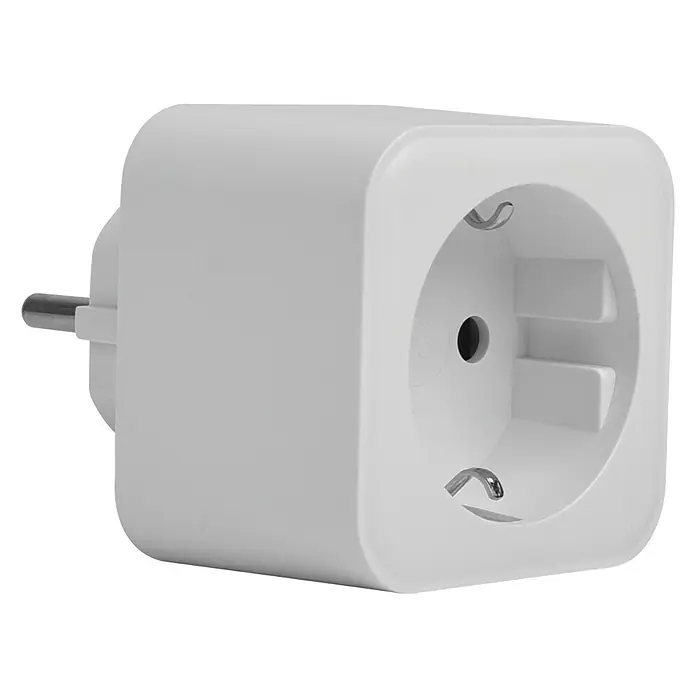 Bombilla LED inteligente pack + enchufe - E27, Color de luz: Blanco frío, Redonda - Vista angular