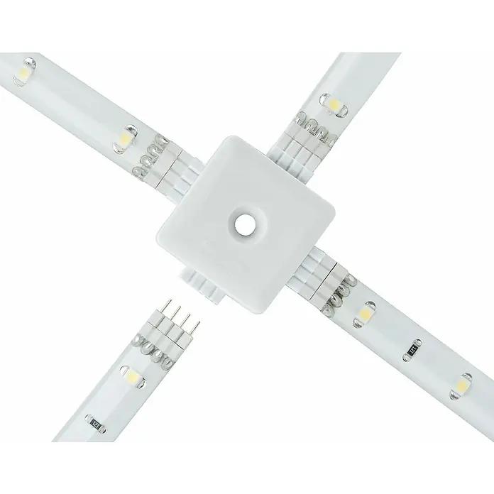 Paulmann Enchufe de conexión YourLED X-Connector - 33 x 33 x 7 mm, Plástico - Primer plano