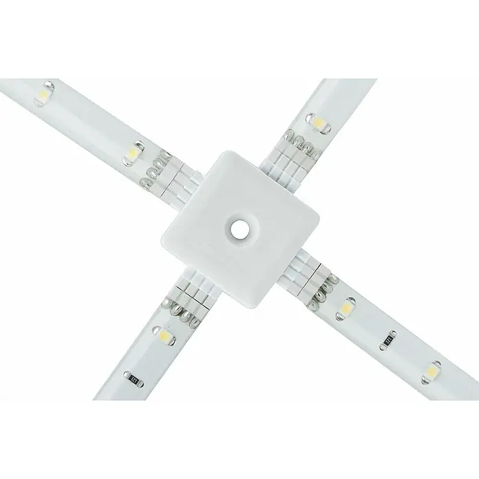 Paulmann Enchufe de conexión YourLED X-Connector - 33 x 33 x 7 mm, Plástico - Primer plano