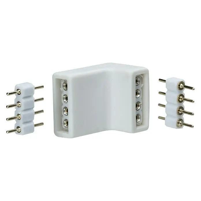 Paulmann Conector de esquina YourLED - 12 pzs., Plástico - Vista angular