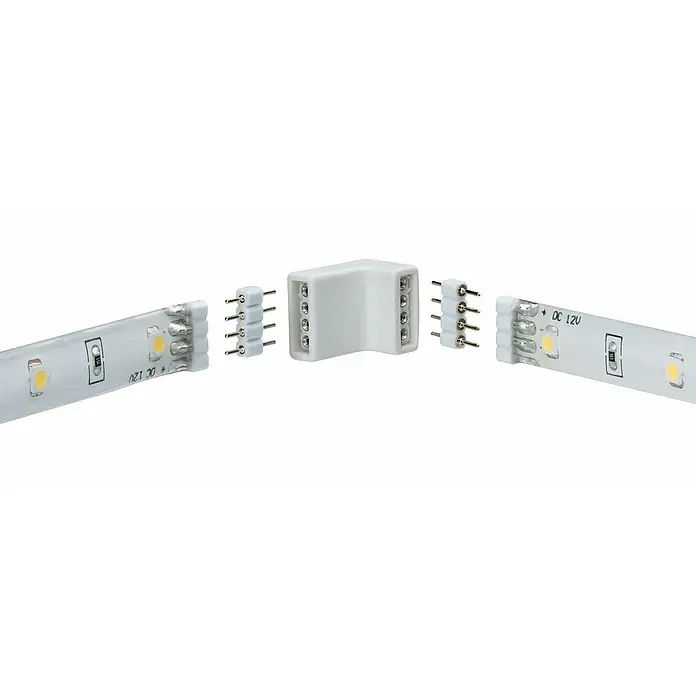 Paulmann Conector de esquina YourLED - 12 pzs., Plástico - Primer plano