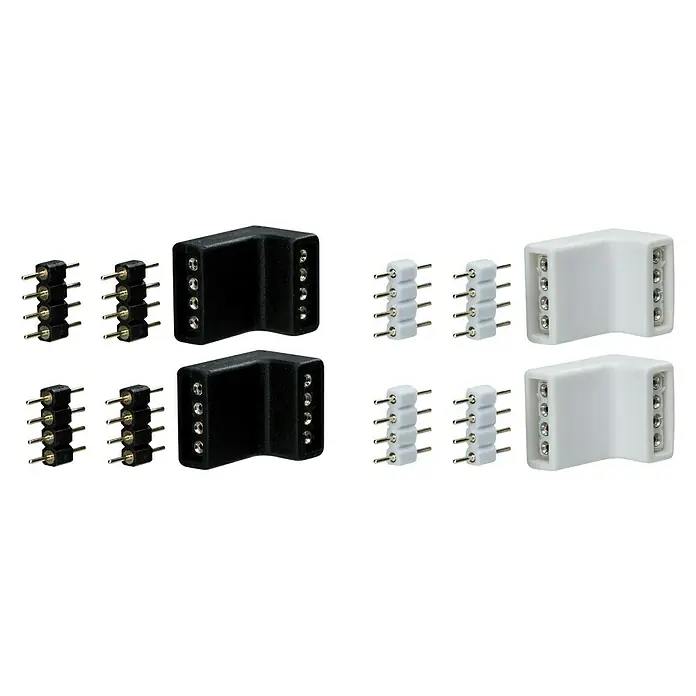 Paulmann Conector de esquina YourLED - 12 pzs., Plástico - Vista angular
