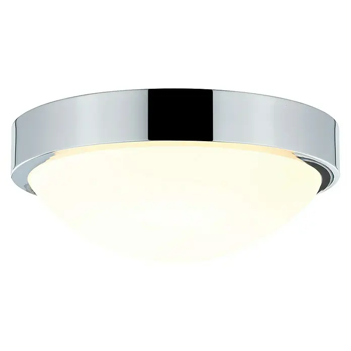 Paulmann Deckenleuchte rund Falima - 18 W, Chrom/Weiß, Ø x H: 26 x 10,5 cm - Ansicht von unten