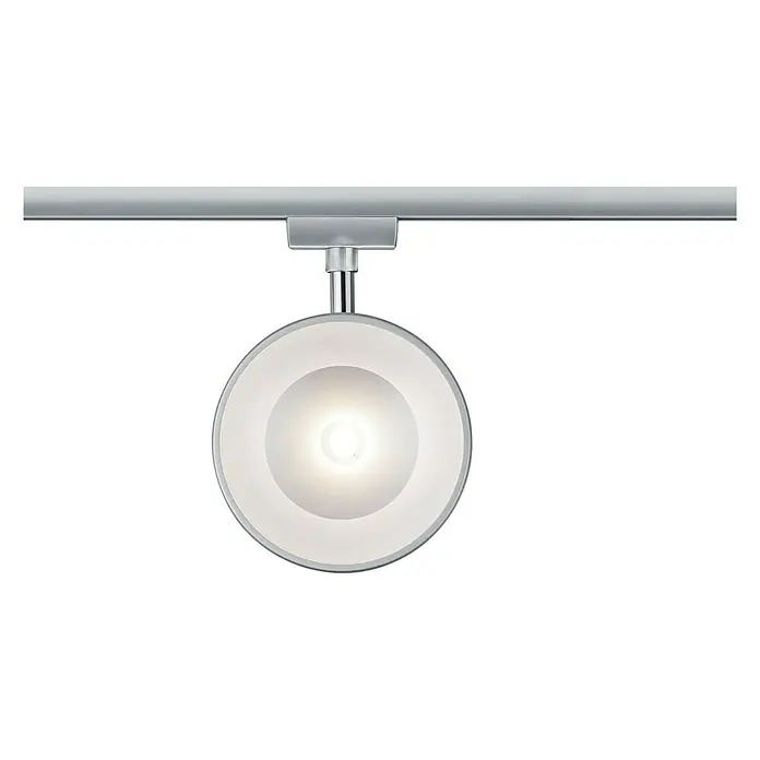 Paulmann URail LED-Spot Arena - L x B x H: 7,8 x 12,3 x 19,1 cm, Chrom, Chrom matt, 15 W - Ansicht von unten