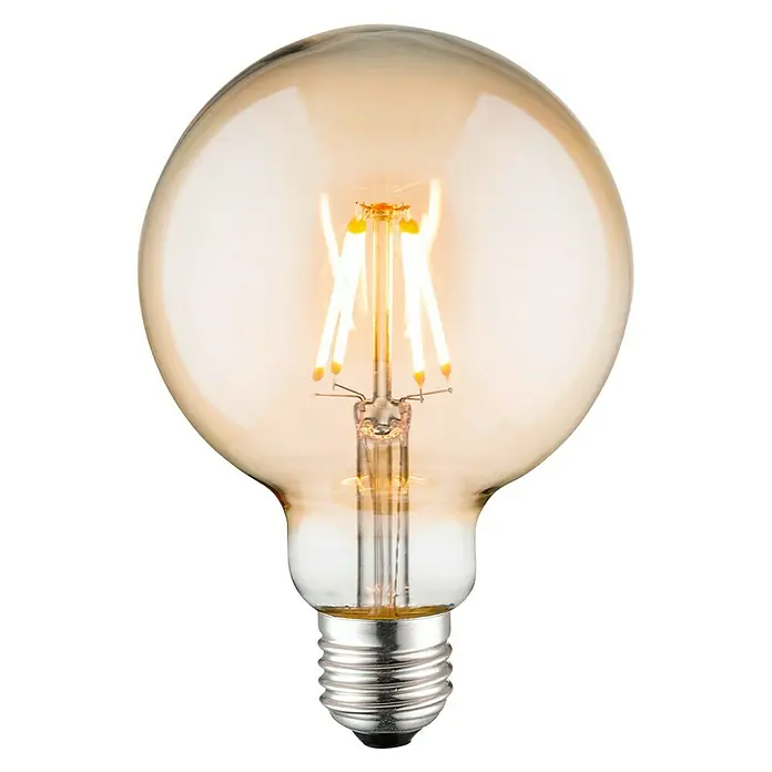 Home Sweet Home LED-Leuchtmittel Amber - 4 W, E27, Warmweiß, G95 - Vorderansicht
