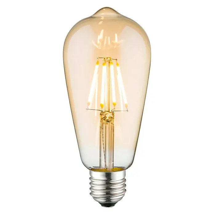 Home Sweet Home LED-Leuchtmittel Amber - 4 W, E27, Warmweiß, ST64 - Vorderansicht