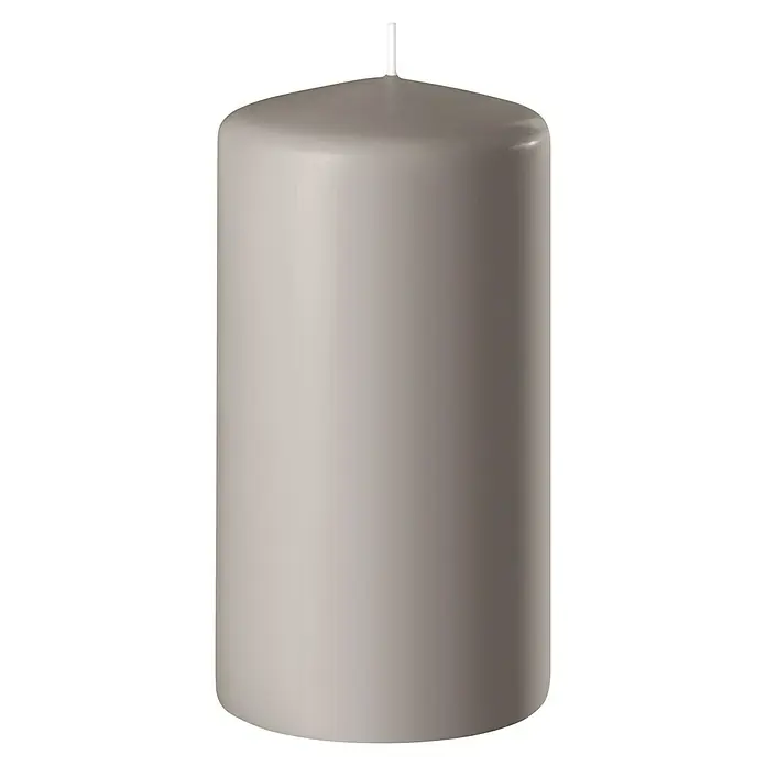 Stumpenkerze Safe - Ø x H: 6 x 8 cm, Sand - Vorderansicht