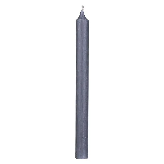 Stabkerzen-Set Rustic - 4 Stk., Ø x H: 2,2 x 25 cm, Anthrazit - Vorderansicht