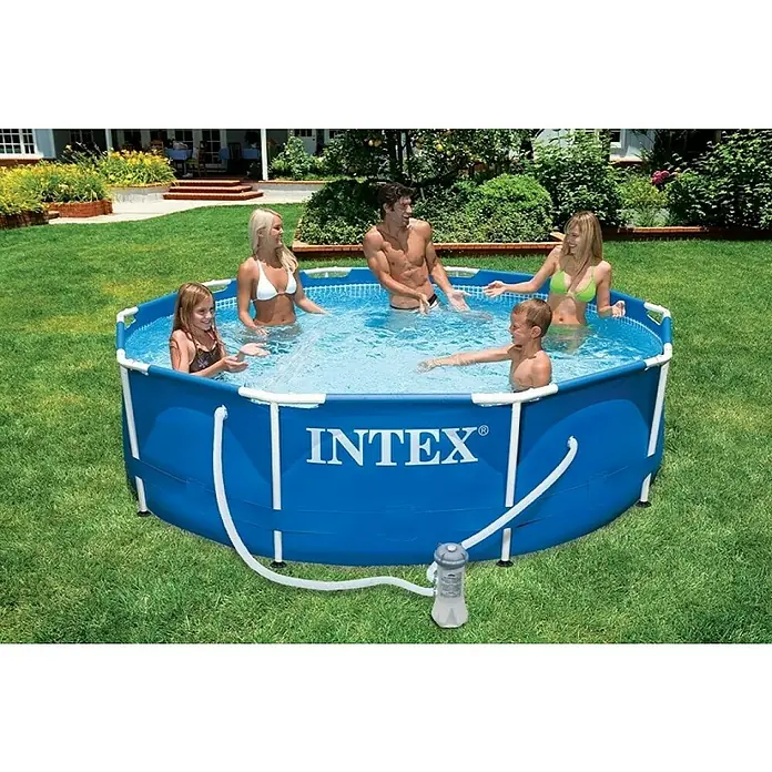 Intex Bazen sa priborom Rondo - Ø x V: 366 x 76 cm, 6.503 l - Proizvod u upotrebi